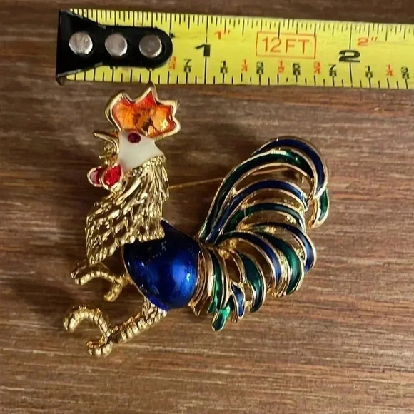 Rooster Brooch/Pin New - Picture 6 of 7